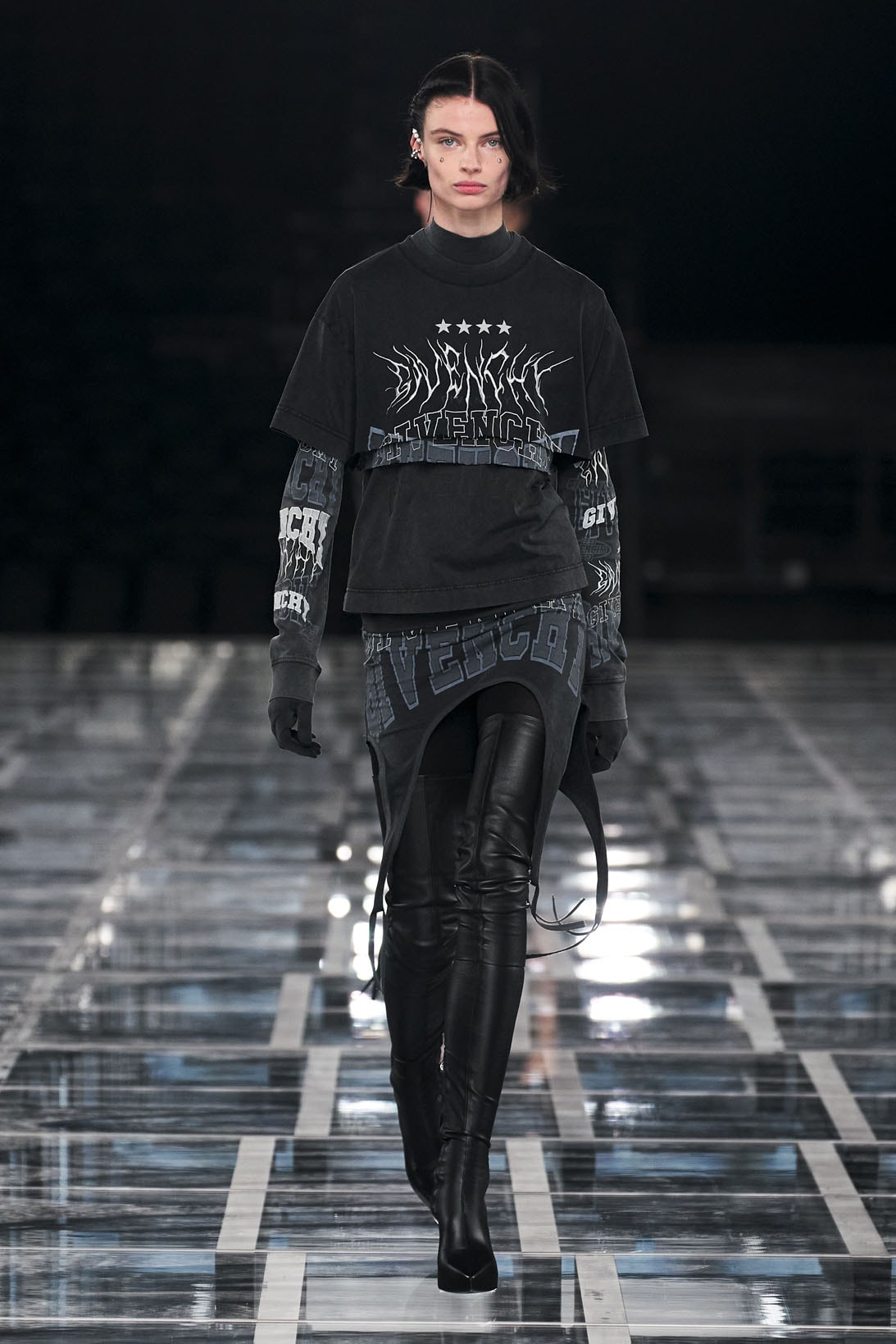Givenchy Black Knit Skinny Leggings M Givenchy