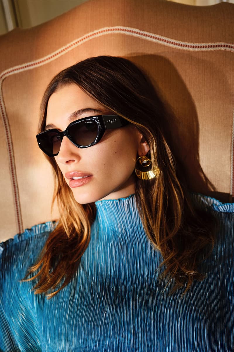 Hailey Bieber Vogue Eyewear Sunglasses Collaboration Ambassador Release