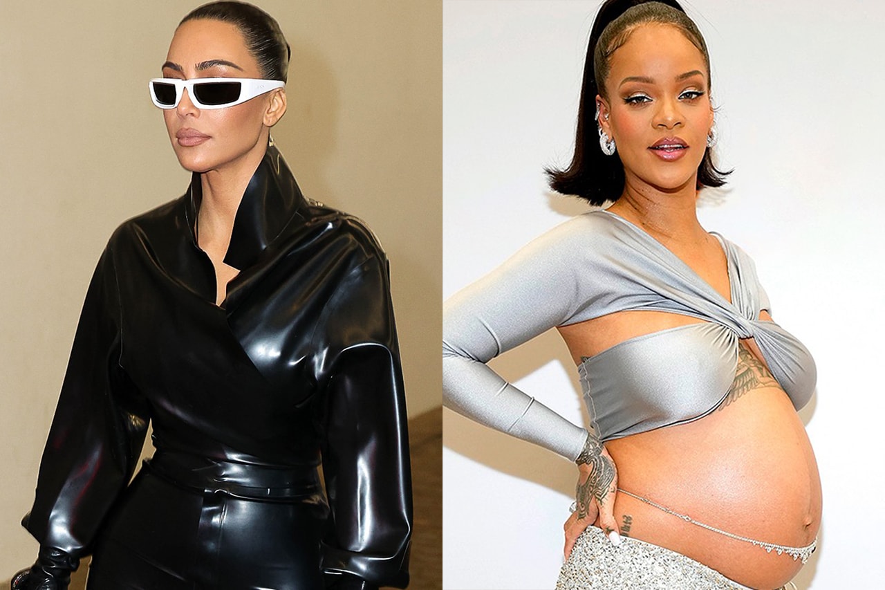 kim kardashian rihanna maternity fashion pregnancy style