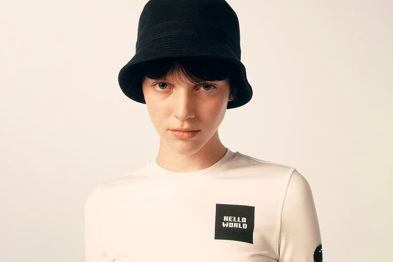 Lacoste Minecraft Spring Summer Collection Gaming Top Bucket Hat Black White