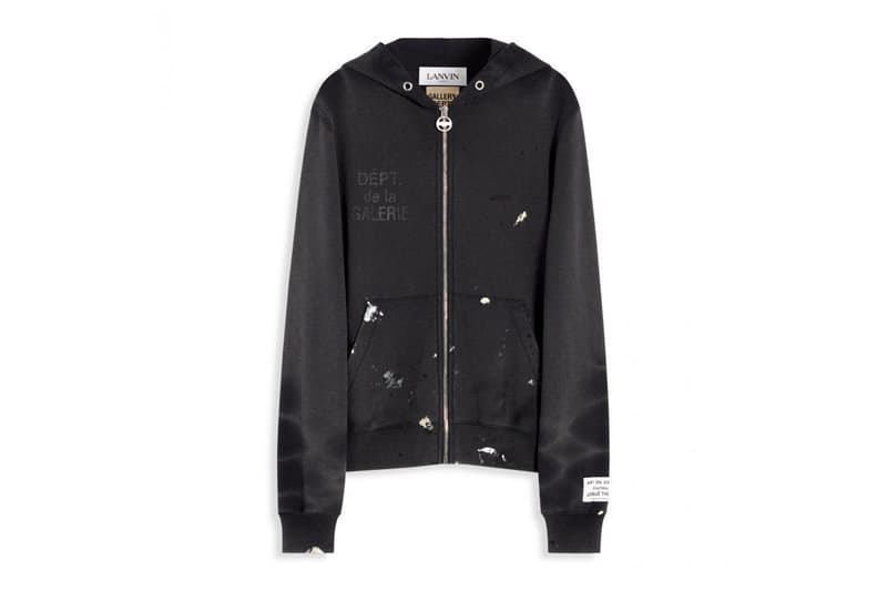 lanvin gallery dept collection hoodies sneakers t-shirts tees release info jacket black