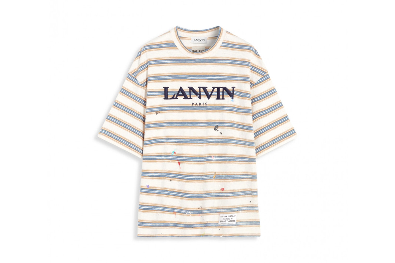 lanvin gallery dept collection hoodies sneakers t-shirts tees release info striped white blue