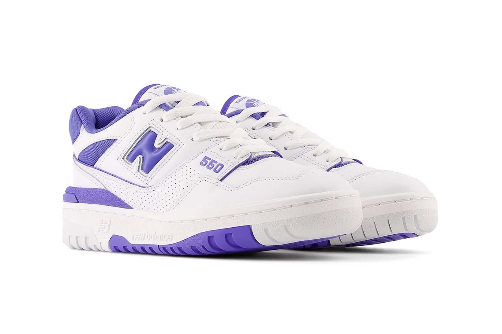 New Balance 550 White Purple Womens Price Release Date