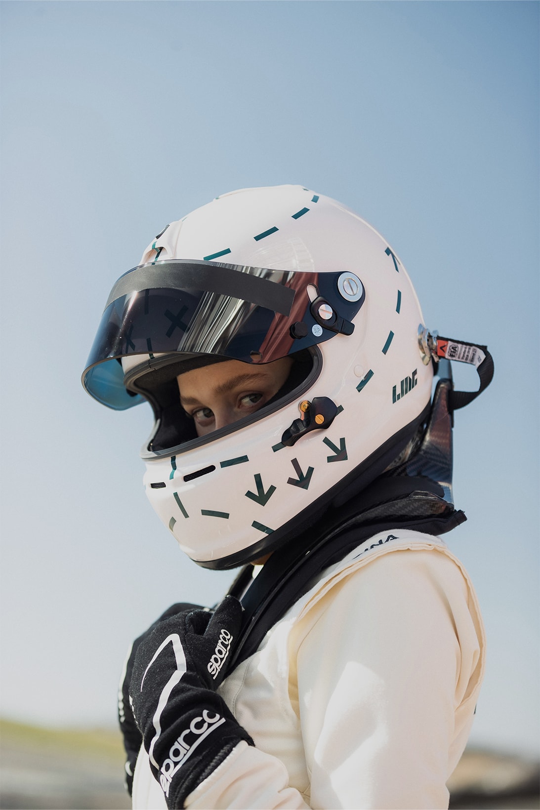 NFT-Funded Racing Team LMG GT No.1 Motorsports Women Empowerment Auction Helmet Details