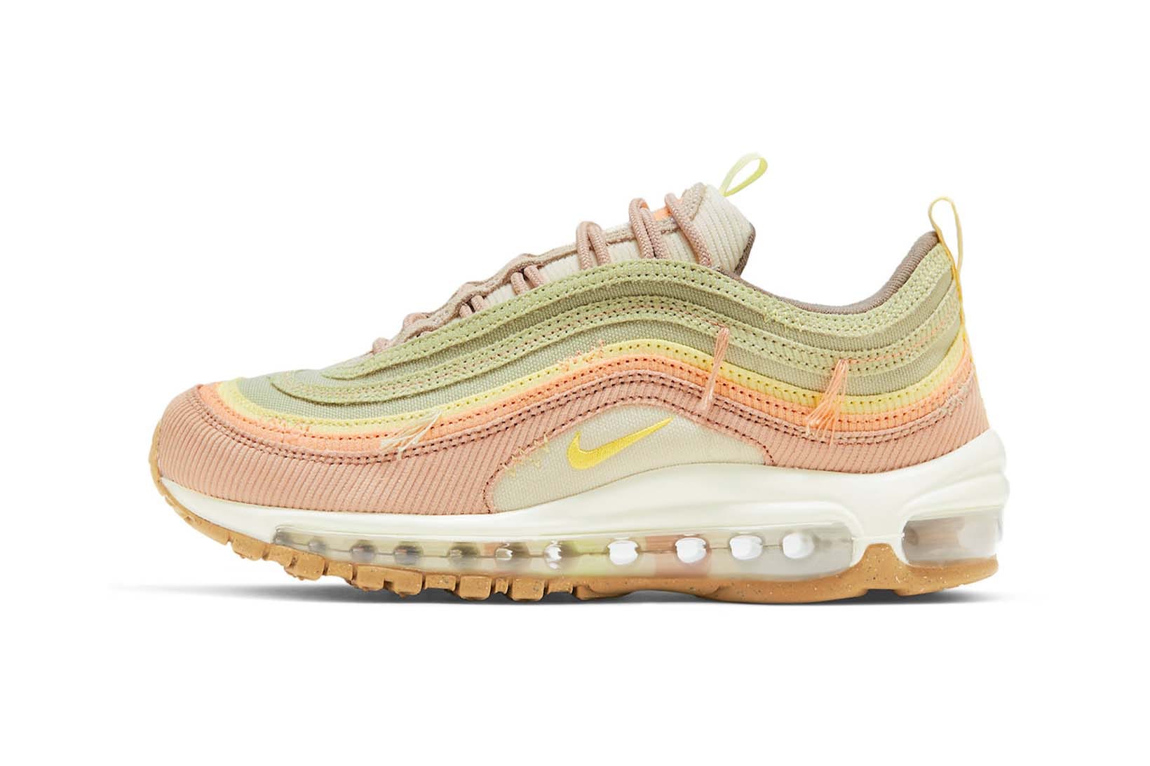 olive green and pink air max 97