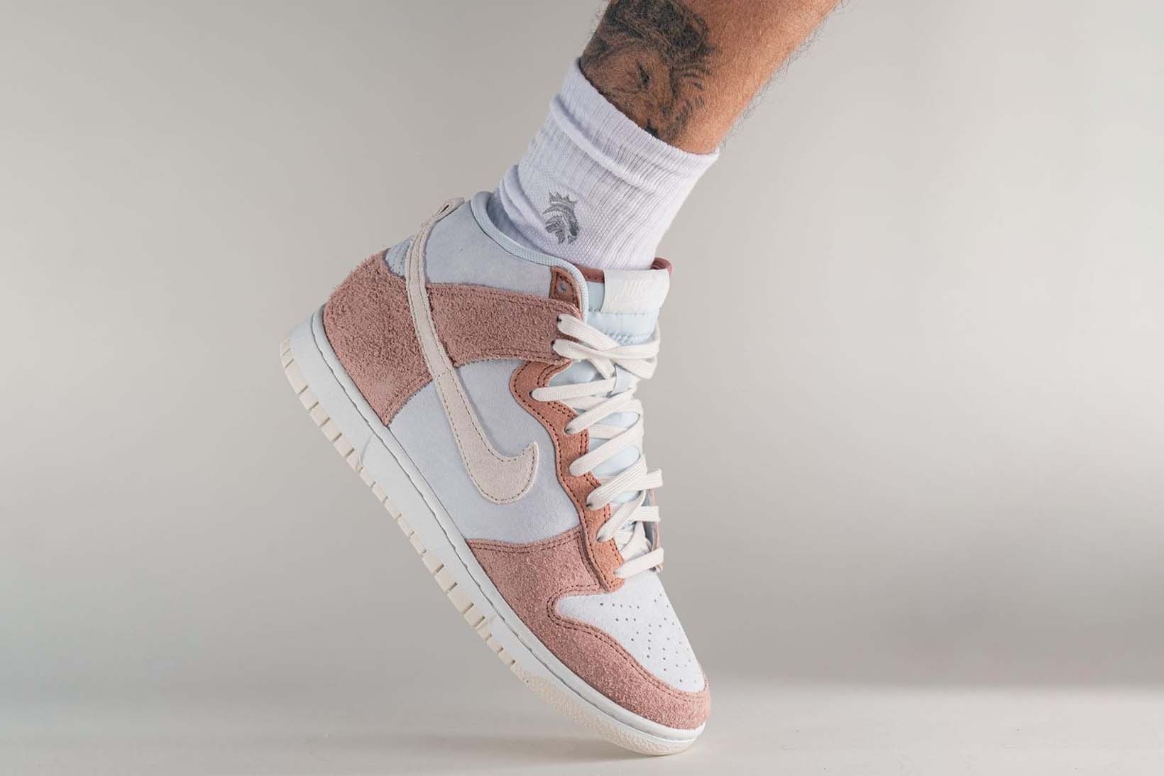 Nike Dunk High Fossil Rose On Foot Price Release Date