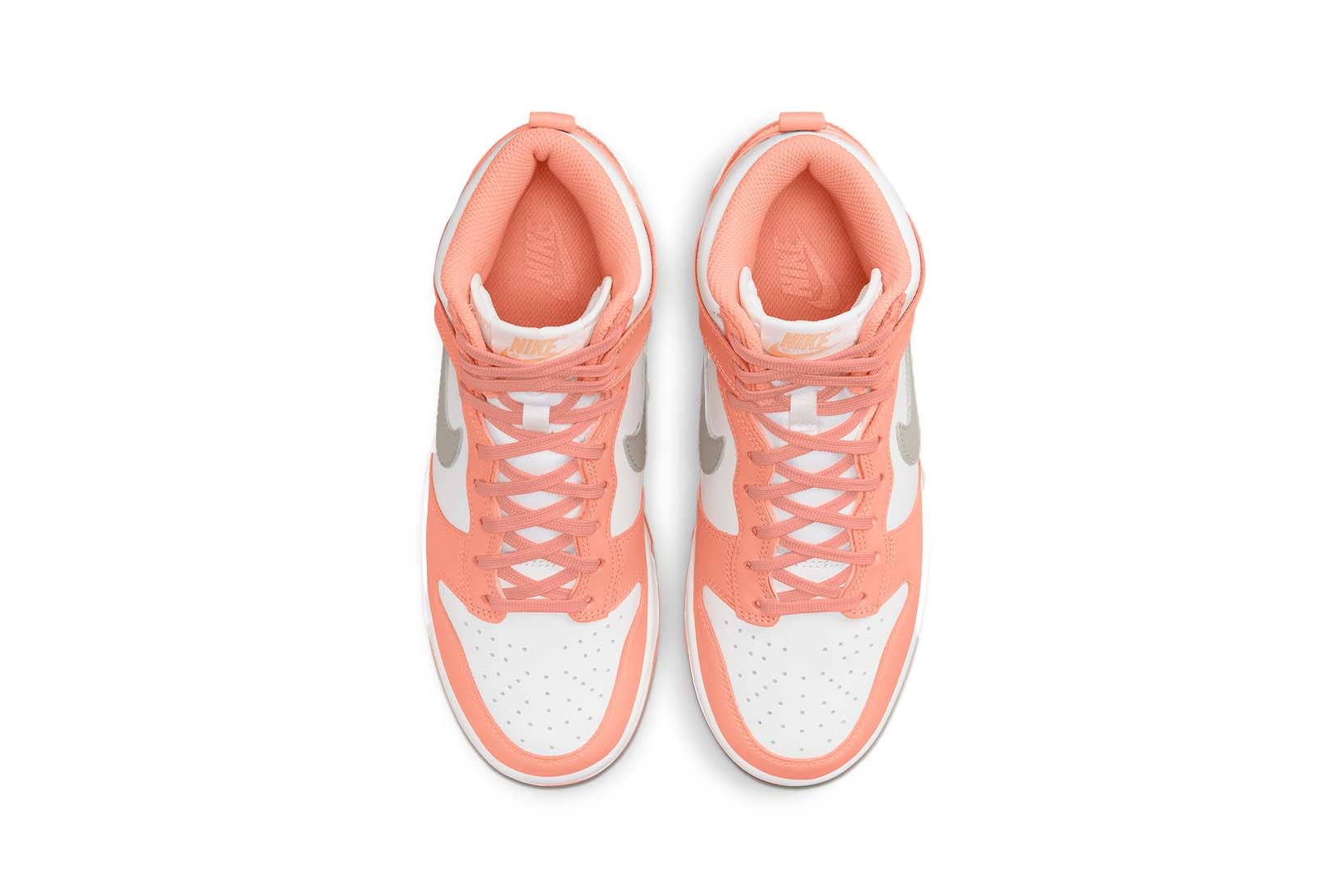 Nike Dunk High Women's Salmon Gray Price Release Date