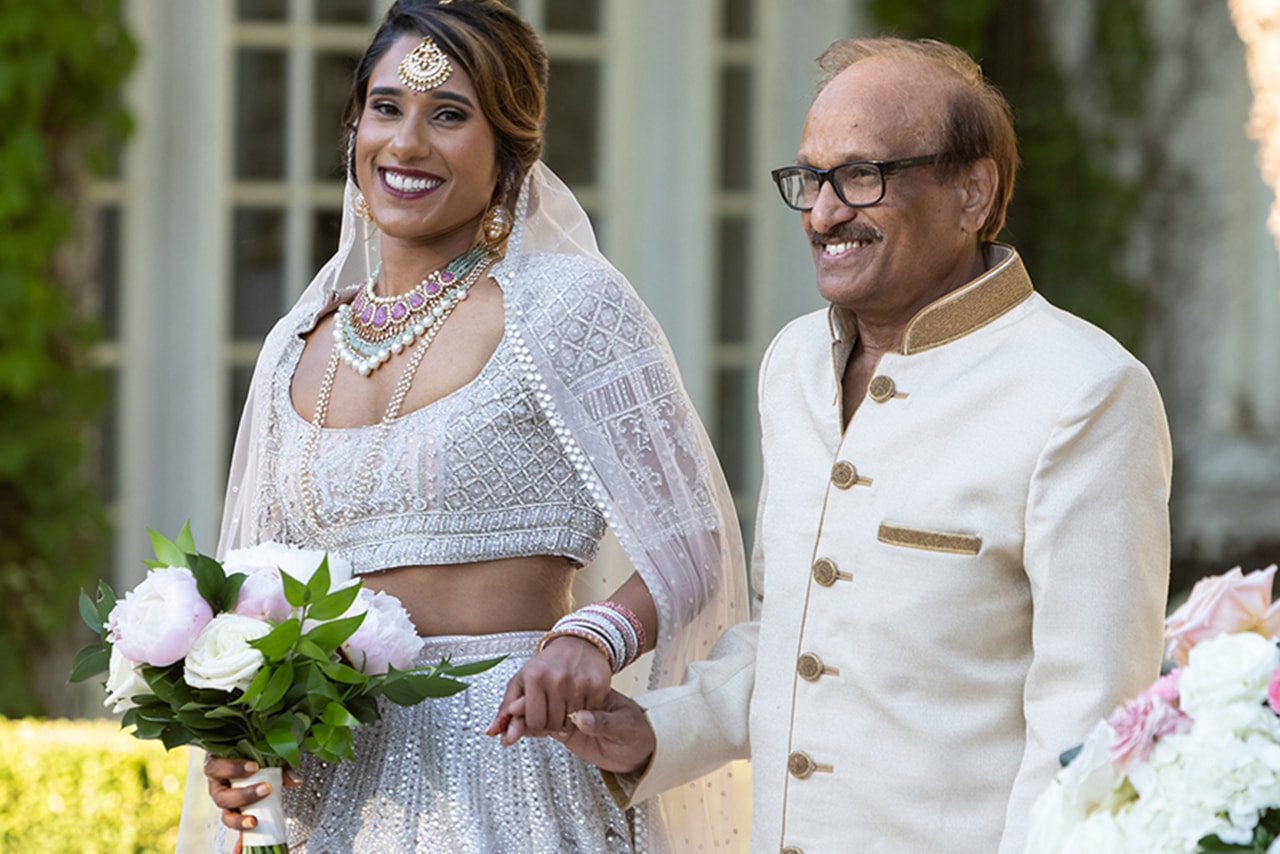 Deepti Vempati walking down the aisle on season 2 of 'Love Is Blind'