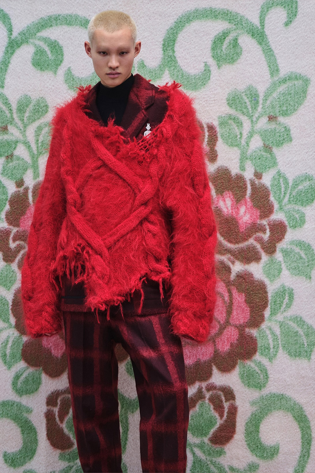 pronounce fall winter collection sweaters accessories lookbook photos faux fur pants red
