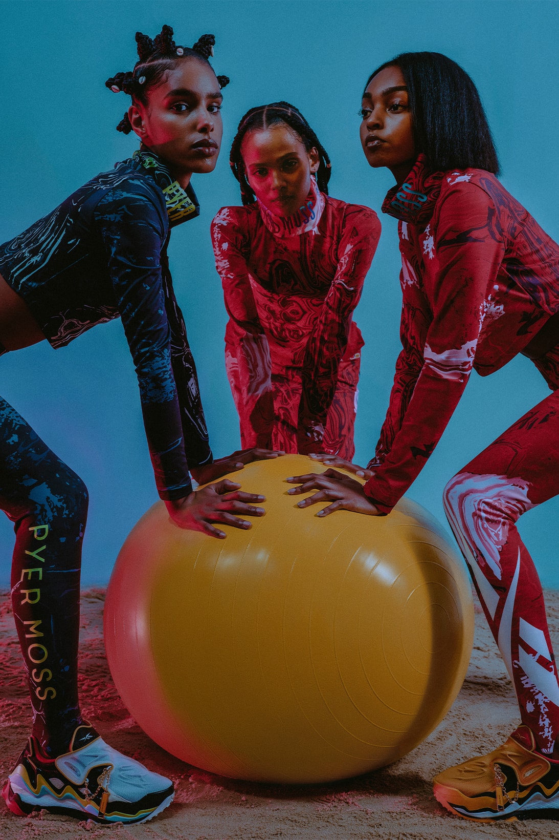 Reebok by Pyer Moss Collection 4 First Drop Unisex Tracksuits Leggings Red Blue Release Info