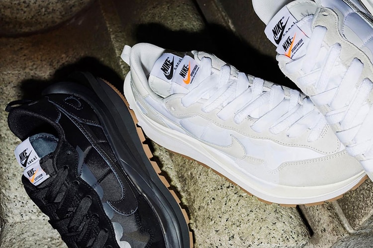 Sacai x Nike's VaporWaffle "White/Sail" and "Black/Gum" Are Dropping Soon