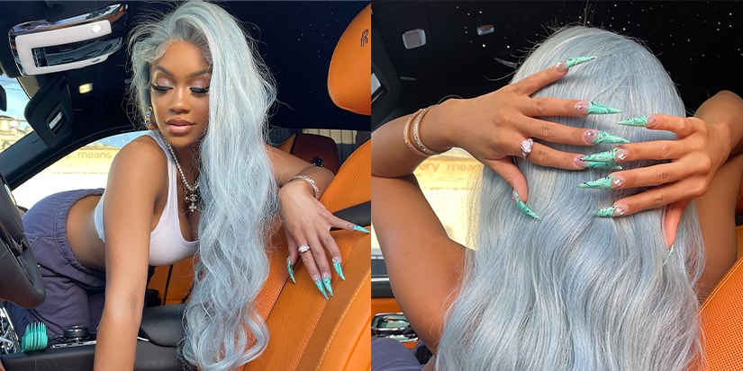 Saweetie Changes Her Hair Color to Icy Blue | Hypebae