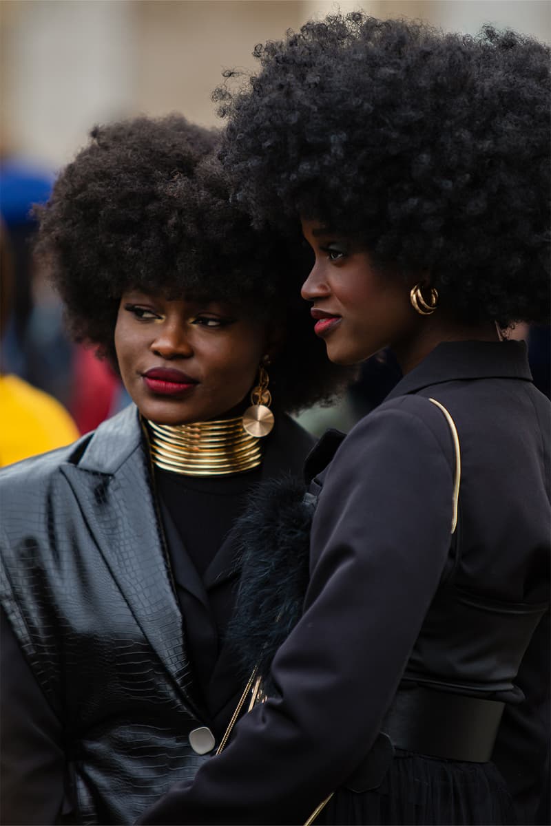 paris fashion week street style fall winter louis vuitton chanel earrings neck rings gold