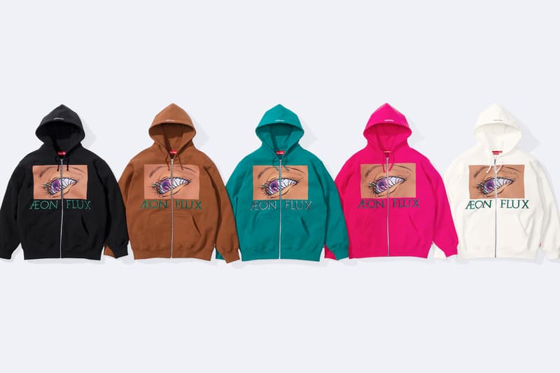 Aeon Flux Supreme Spring 2022 Collaboration Collection Hoodies Jackets