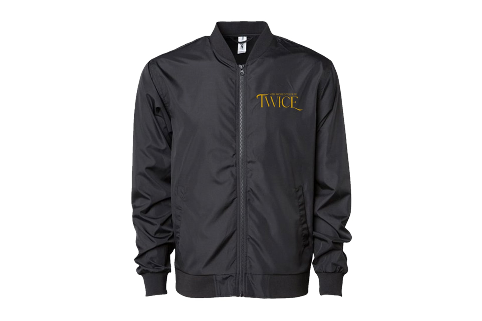 TWICE 4th World Tour Collection Merchandise Outerwear Accessories K-pop Bomber Jacket Black