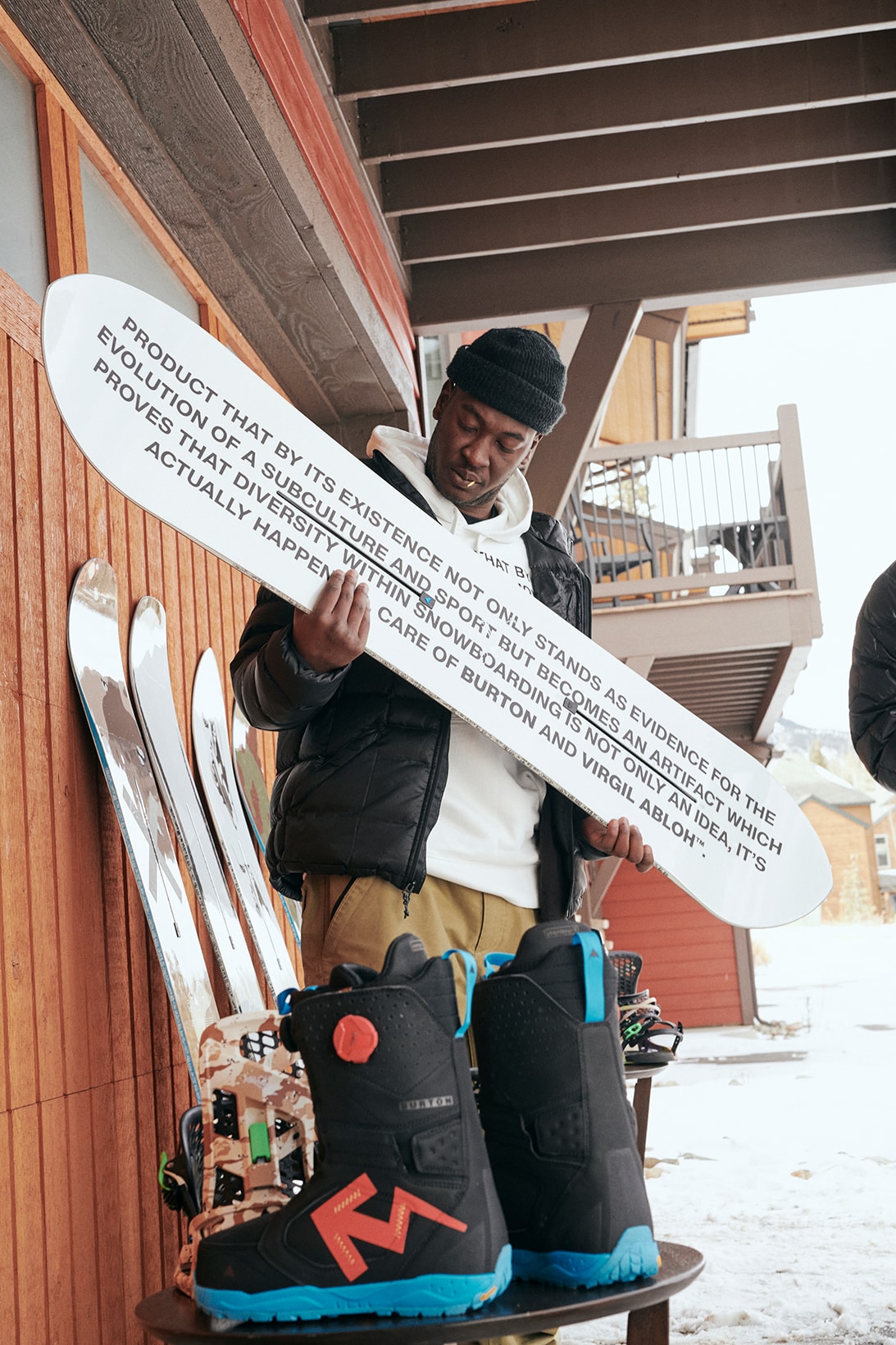 Virgil Abloh Burton Collaboration Snowboards Boots Bindings 