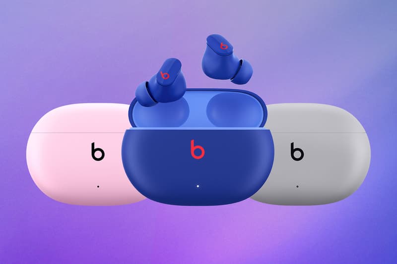 Beats Studio Buds Kaia Gerber Headphones Moon Gray Sunset Pink Ocean Blue Colorways Release