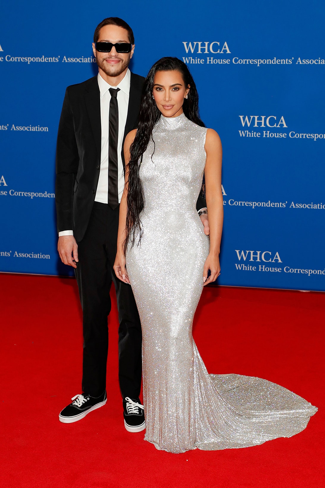 Kim Kardashian Pete Davidson Red Carpet Debut Couple 2022 White House Correspondents Dinner