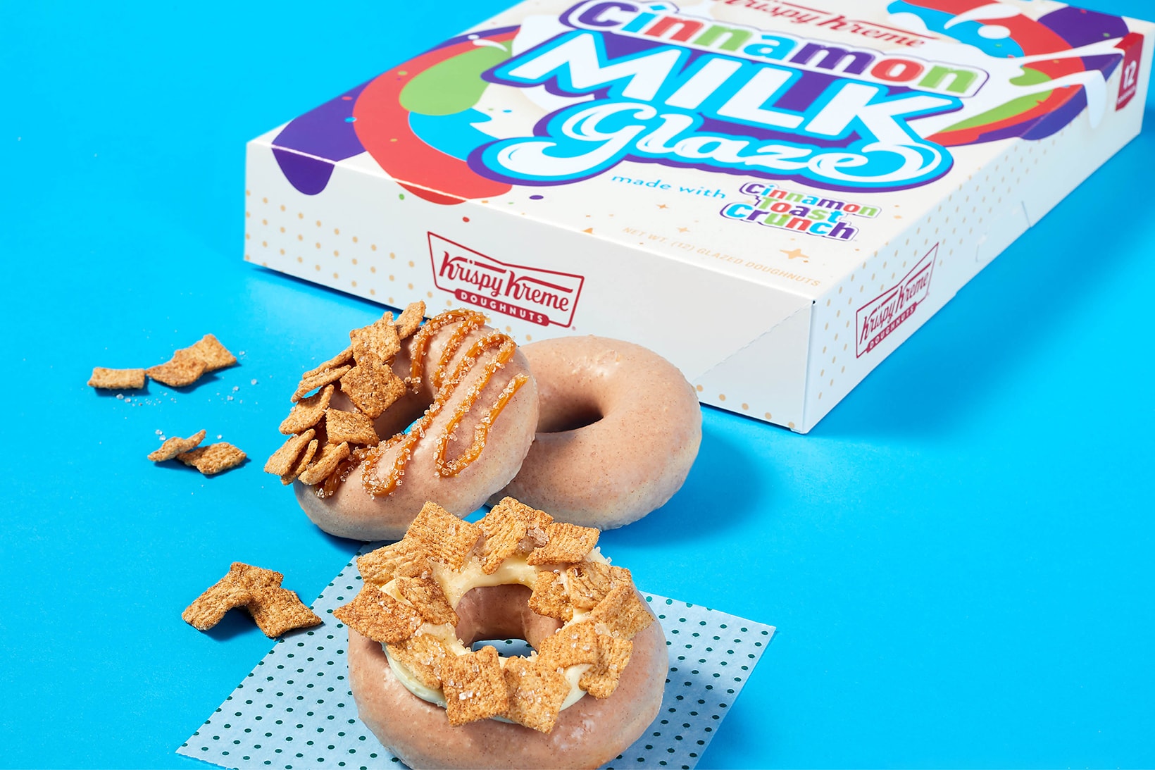 Krispy Kreme Cinnamon Toast Crunch Cereal Milk Glazed Donuts