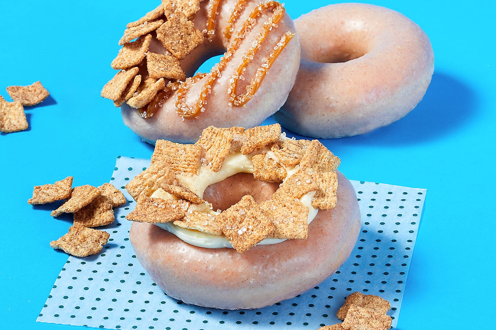 Krispy Kreme Cinnamon Toast Crunch Cereal Milk Glazed Donuts