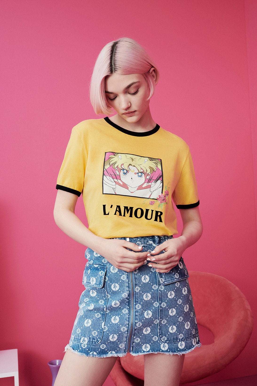 Maje Sailor Moon Limited Edition Capsule Collection Tshirt Skirt