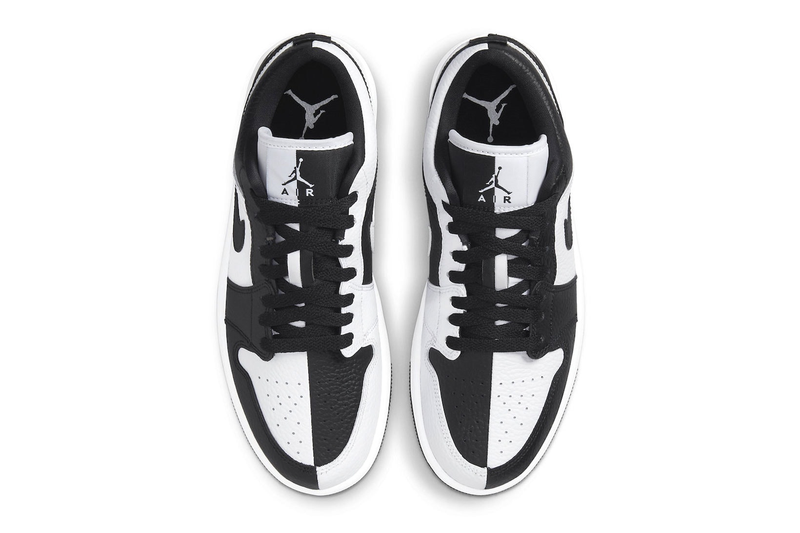 Nike Air Jordan 1 Low "Homage" Split Black White Official Images Release Info