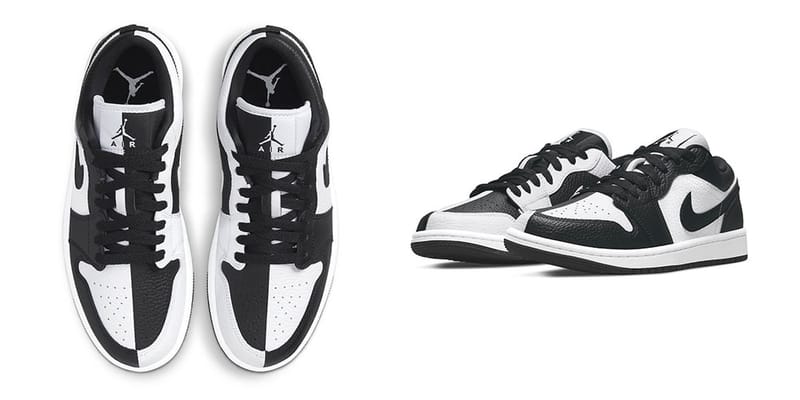 half black half white jordan 1