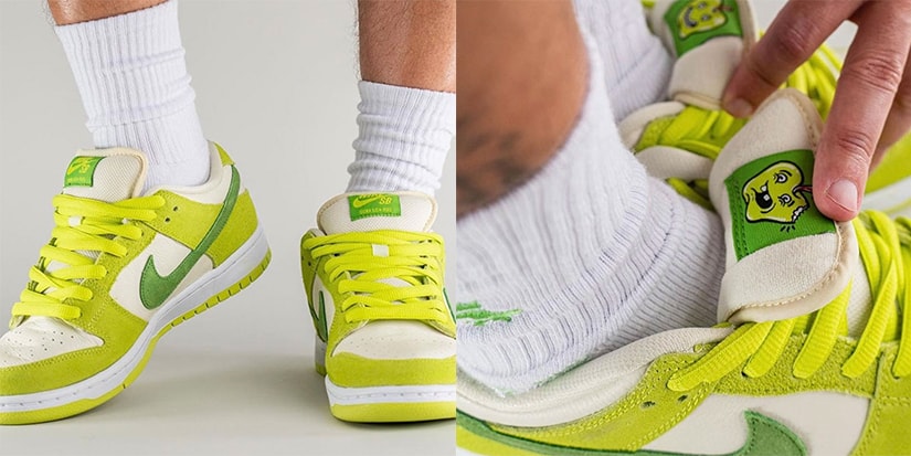 robot No esencial Dureza Nike SB 4/20 Dunk Low "Green Apple" On-Foot | Hypebae
