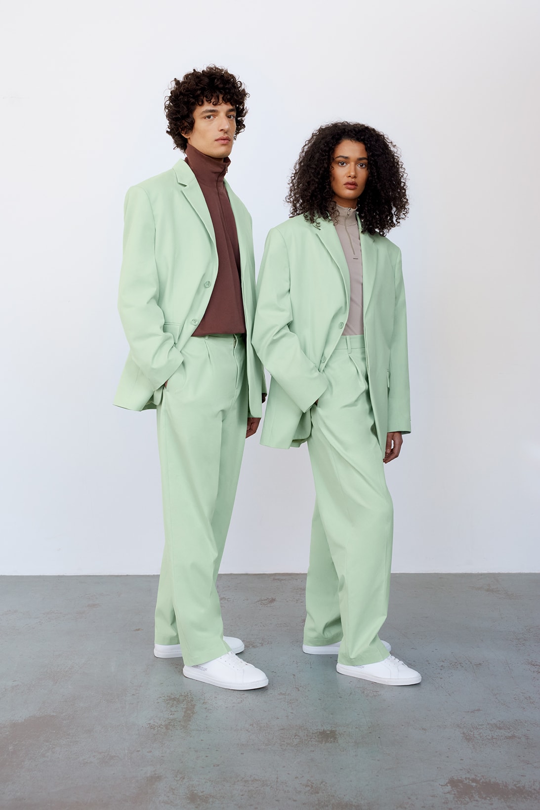 PANGAIA Tailoring Collection Suit Jacket Pants Pistachio Green