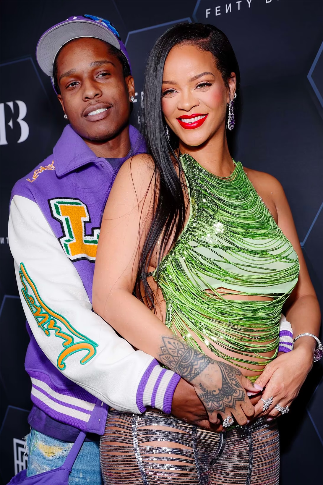 Rihanna Date Night A$AP Rocky Barbados Celebrity Couple Singer Rapper 