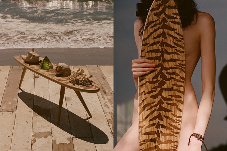 Saint Laurent Designs Coffee Table and Surfboards for Latest Rive Droite Drop