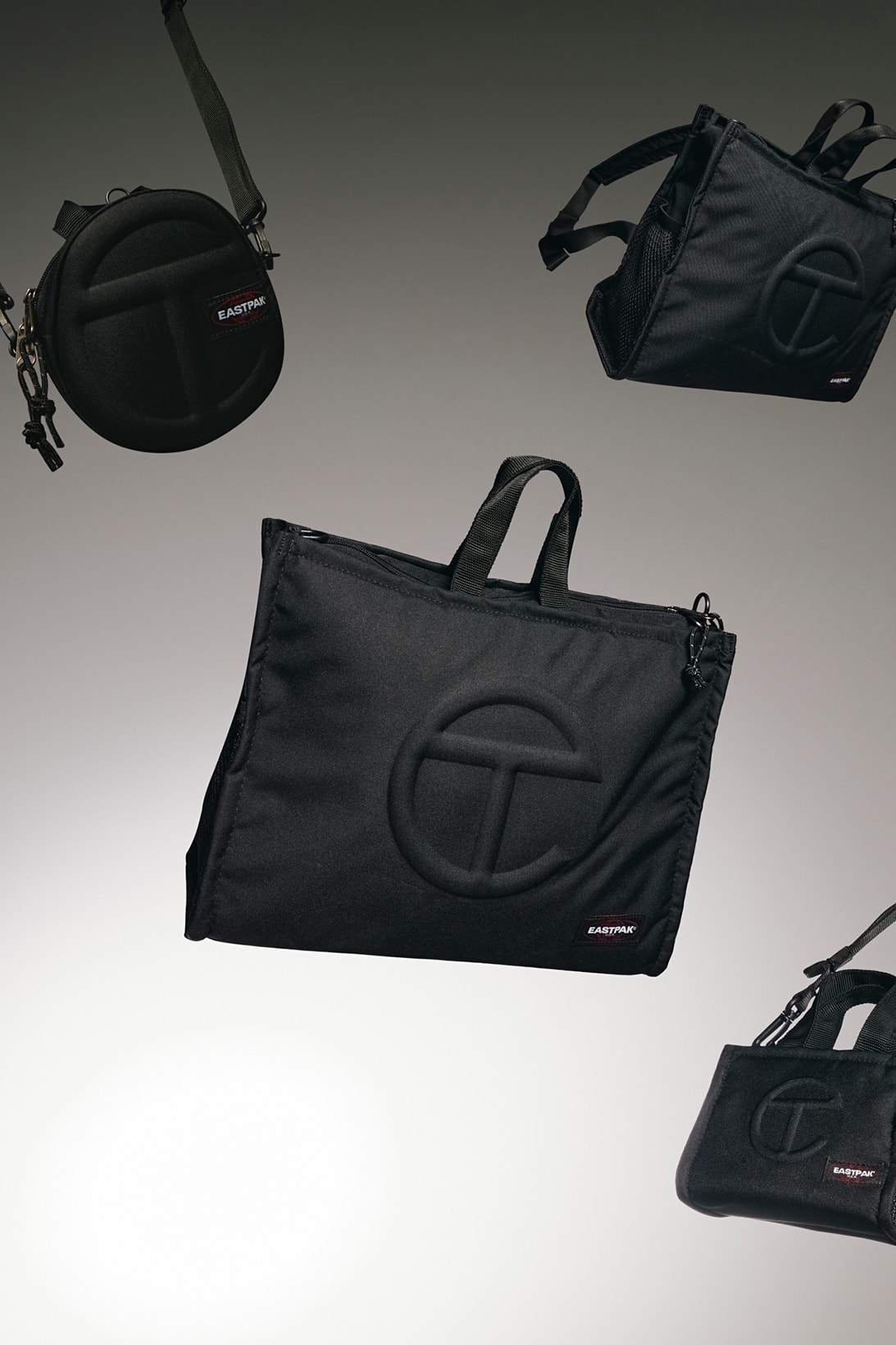 Eastpak Telfar Collaboration Shopping Round Circle Bags Black