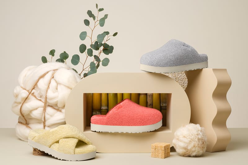 UGG Debuts New Sustainable Fluffy and Fuzzy Slides for Earth Day