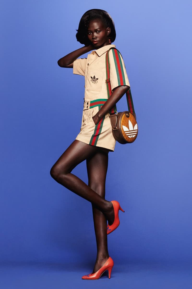 Adidas Gucci Fall 2022 80s Sportswear Collection Lookbook Tracksuits Dresses Shoes