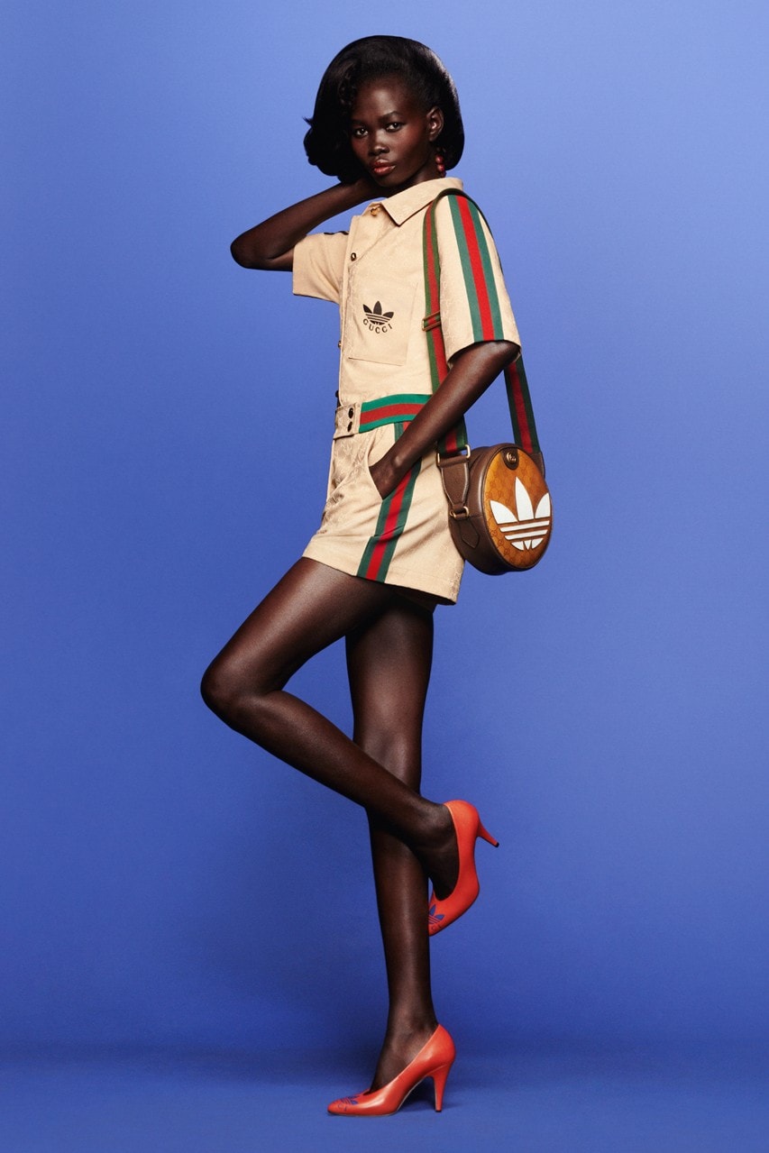Adidas Gucci Fall 2022 80s Sportswear Collection Lookbook Tracksuits Dresses Shoes