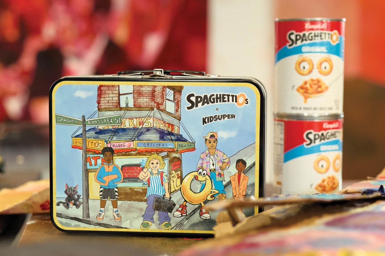 KidSuper Campbells SpaghettiOs 90s Lunchbox Collection Soup Cartoons Nostalgia
