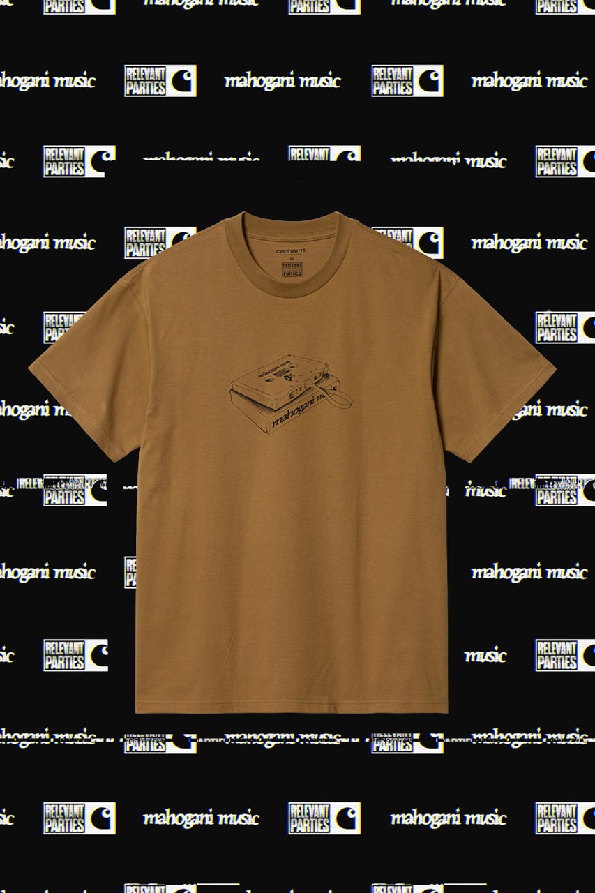 Carhartt WIP Workwear Brand Mahogani Music Record Label Podcast T-Shirts Cassette Tape