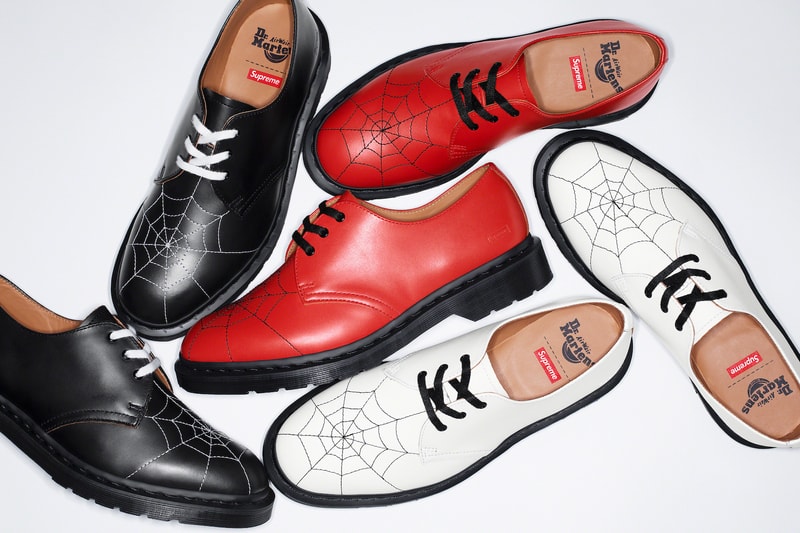 Supreme Dr. Martens 3-Eye Shoe Collaboration Red White Black