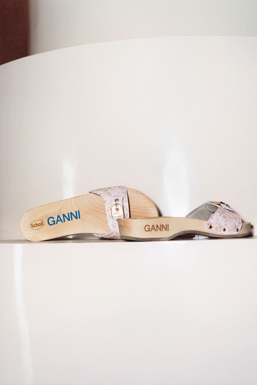 GANNI Dr. Scholl's Wood Sandals Collaboration Release Price Where to buy