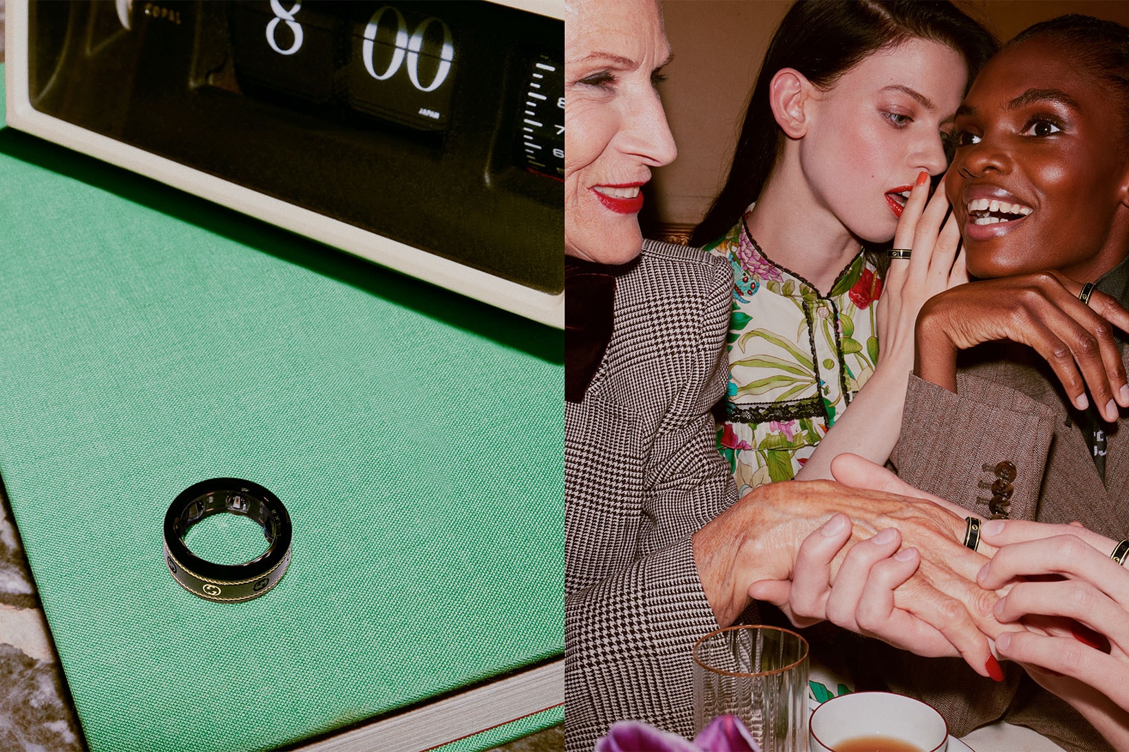 Gucci Oura Ring Collaboration Gold Black Technology Release Price Info