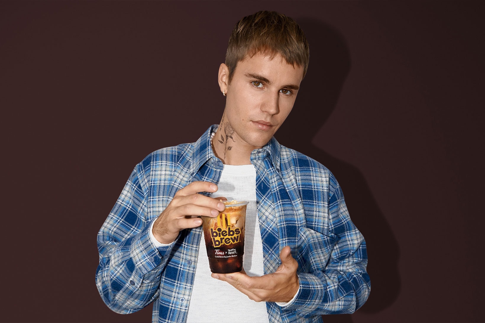 Justin Bieber Tim Hortons Biebs Brew Coffee French Vanilla Launch Where to buy