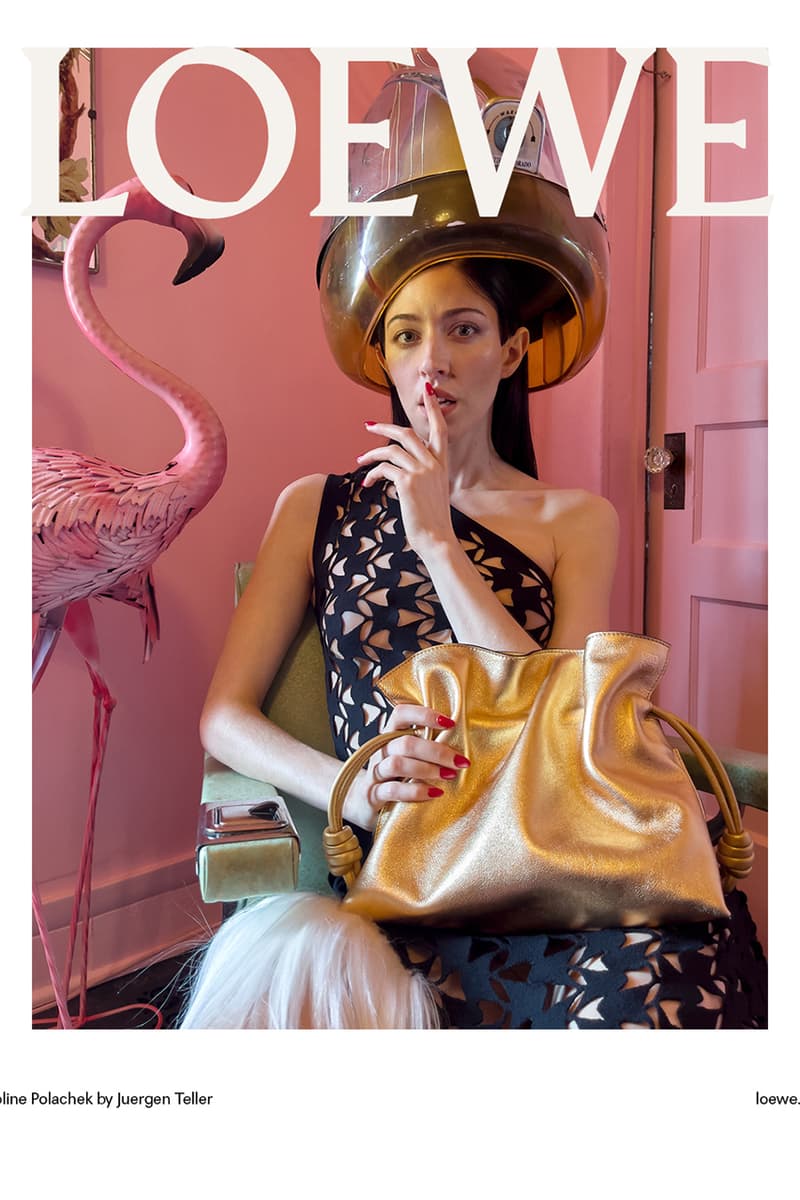 loewe pre-fall 2022 campaign kaia gerber anthony hopkins caroline polachek lynda benglis caroline polachek