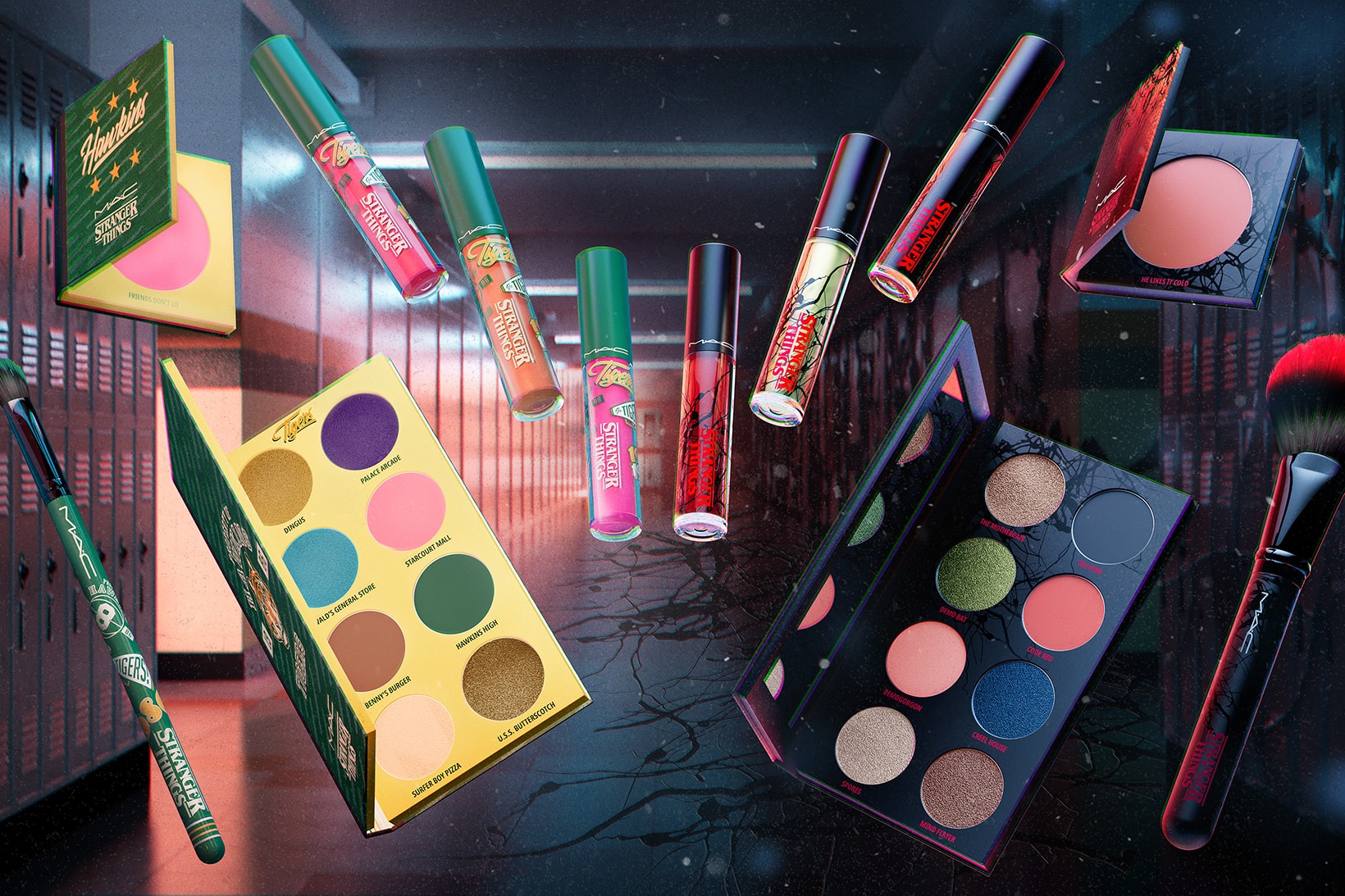 MAC Stranger Things Makeup Collaboration Netflix Eyeshadows Lip Gloss Blush