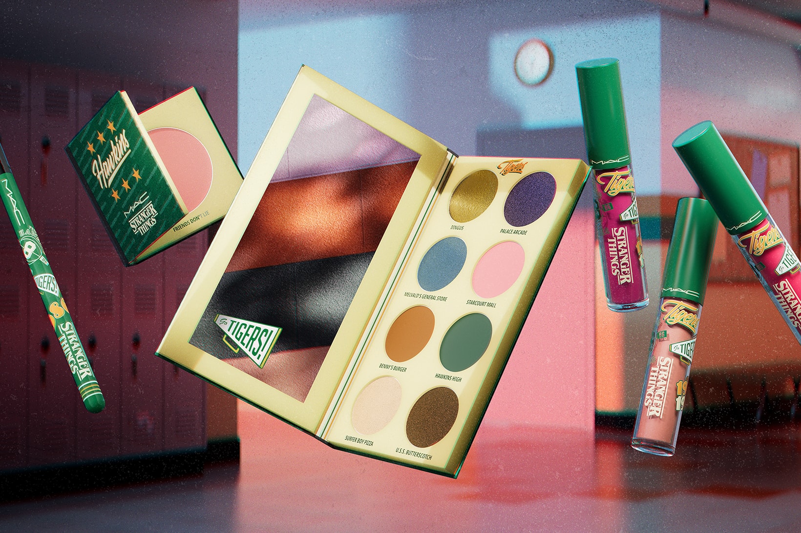 MAC Stranger Things Makeup Collaboration Netflix Eyeshadows Lip Gloss Blush