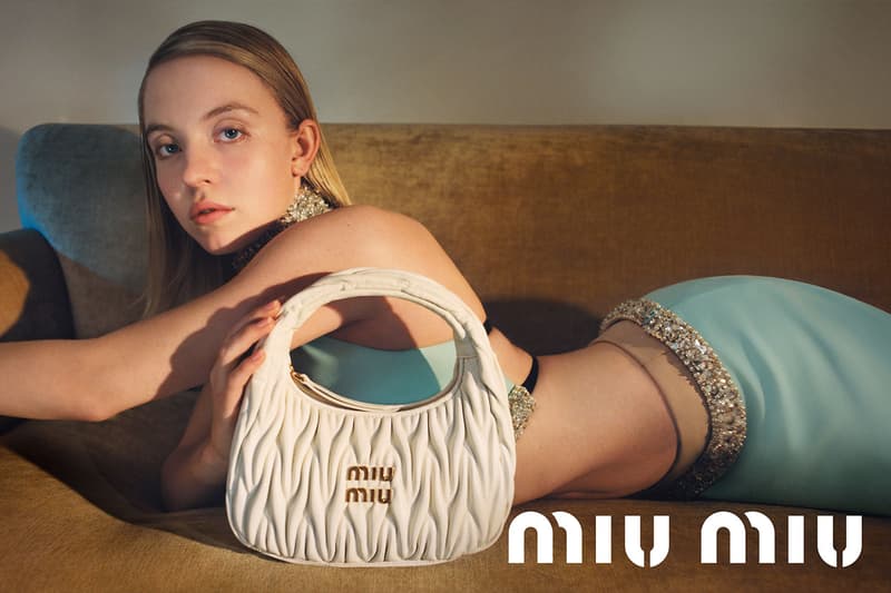 Miu Miu Sydney Sweeney Wander Handbag Campaign Images Tyrone Lebon Lotta Volkova