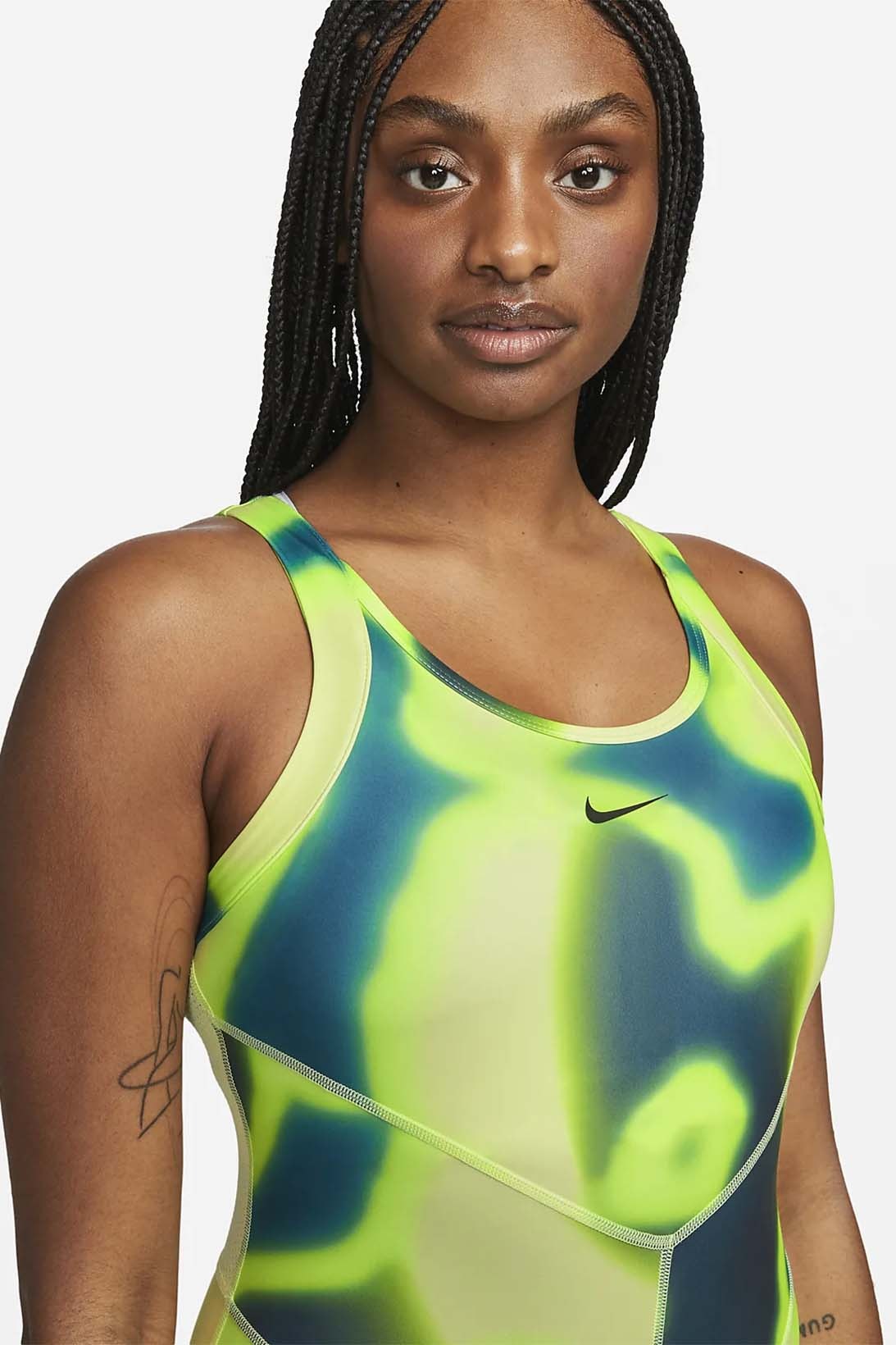 Nike NAOMI OSAKA X Women's Printed Tennis Bodysuit Jumpsuit Size