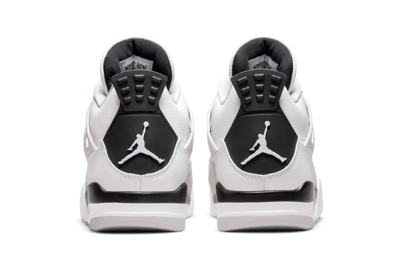 Nike Air Jordan 4 White and Black Sneakers Footwear Shoes Kicks 