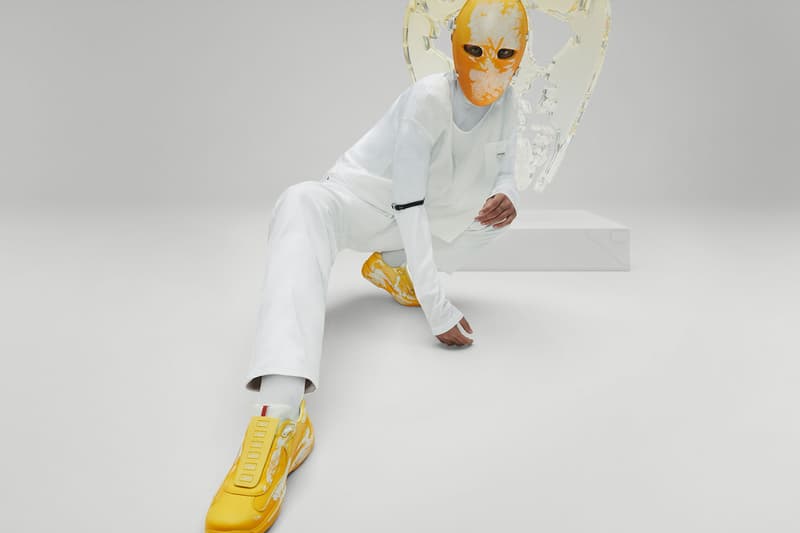 Prada Cassius Hirst America's Cup Linea Rossa Sneakers ATT4CK, D3CAY, SUST4IN, REL3ASE Info