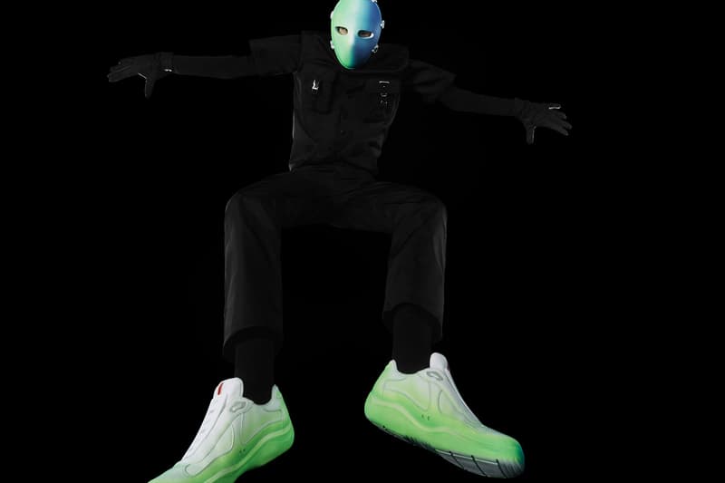 Prada Cassius Hirst America's Cup Linea Rossa Sneakers ATT4CK, D3CAY, SUST4IN, REL3ASE Info