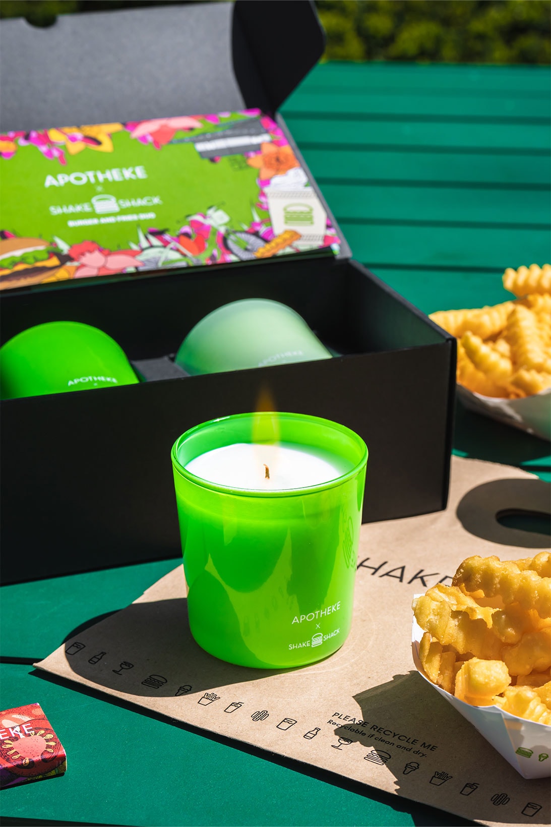 Shake Shack Apotheke Candles Burger and Fries Duo Burger In The Park Release Where to buy